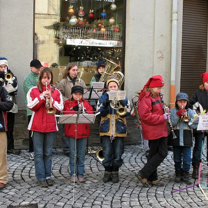 Bläsernachwuchs zum Kugelmarkt 2006