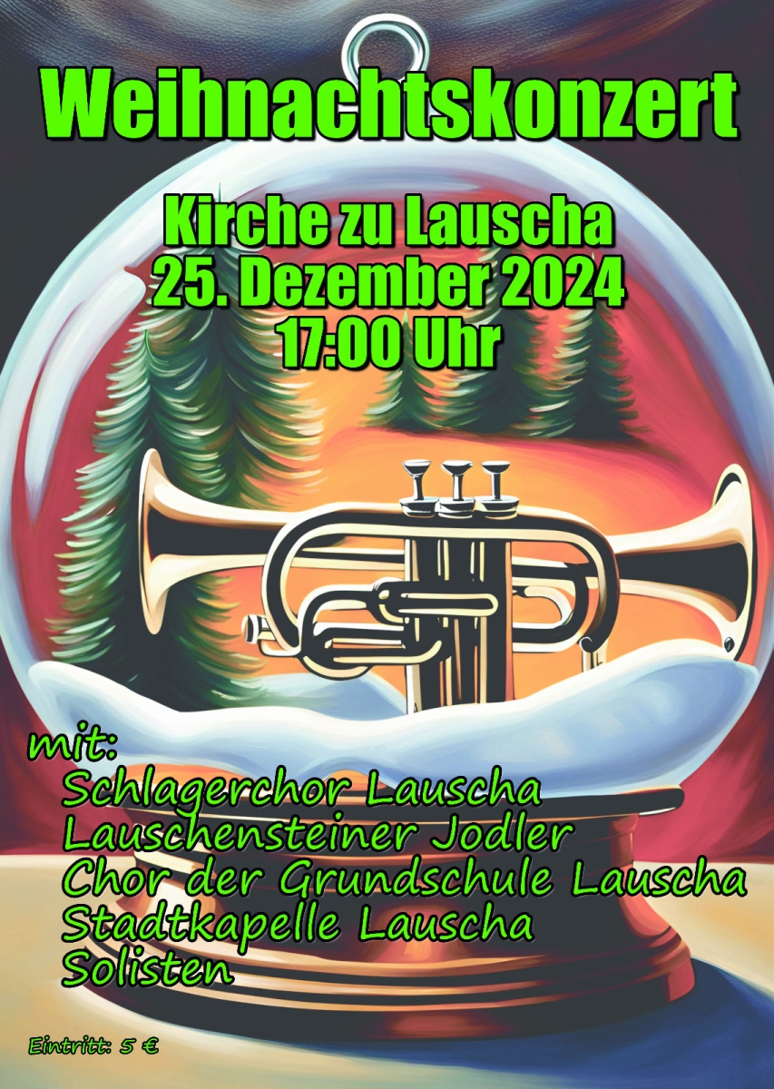 Plakat Weihnachtskonzert 2024